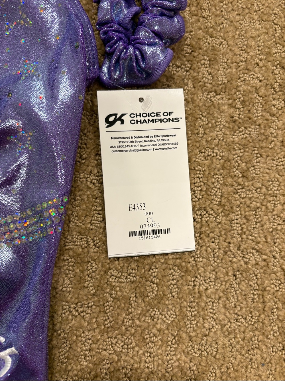 NWT GK Child Large Leotard - Picture 4 of 6